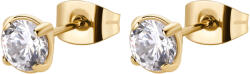 Brosway Csillogó aranyozott fülbevaló cirkónium kövekkel Desideri BEIE008