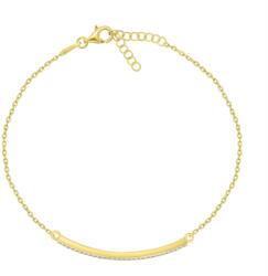 Brilio Silver Elegáns, aranyozott karkötő cirkónium kövekkel BRC133Y