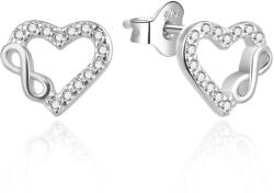 Agato Ezüst fülbevaló Szívek végtelennel AGT-E230PW