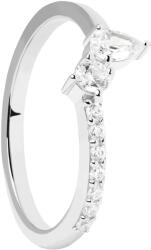 PDPAOLA Gyönyörű ezüst gyűrű cirkónium kövekkel Ava Essentials AN02-863 48 mm