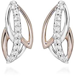 Silver Cat Csillogó bicolor fülbevaló cirkónium kövekkel SC476