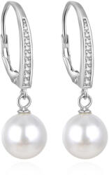 Beneto Csodálatos ezüst fülbevalók gyöngyökkel AGUC862PL