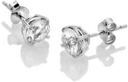 Hot Diamonds Gyengéd ezüst fülbevaló topázzal és gyémántokkal Tender DE728