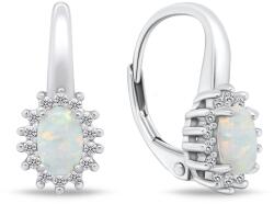 Brilio Silver Gyönyörű ezüst fülbevaló szintetikus opálokkal EA933W