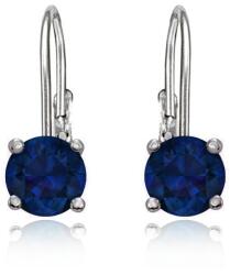 JVD Gyengéd ezüst fülbevaló sötétkék cirkónium kövekkel SVLE0620XH2M100