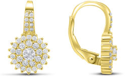 Brilio Silver Bájos aranyozott fülbevaló cirkónium kövekkel EA54Y