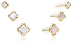 MOISS Aranyozott bedugós fülbevalószett E0004637 (3 pár fülbevaló)