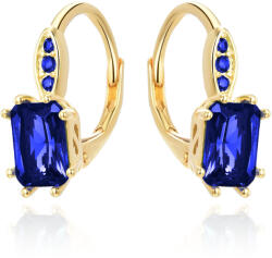 Beneto Ezüst fülbevaló kék kristállyal AGUC3350DB-GOLD