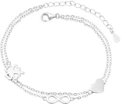 Beneto Dupla szerencsét hozó ezüst karkötő AGB749/21