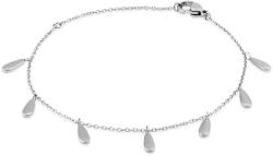 Troli Stílusos acél karkötő cseppekkel VSB0152S