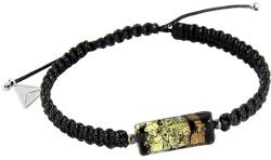 Lampglas Gyönyörű férfi karkötő Planet Earth Lampglas gyönggyel BFM2