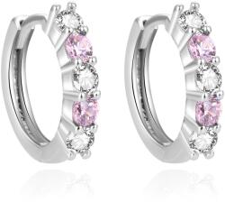 Beneto Időtálló karika fülbevaló cirkónium kövekkel AGUC1536