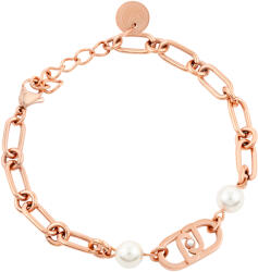 Liu Jo Stílusos bronz karkötő logóval Icona LJ1738