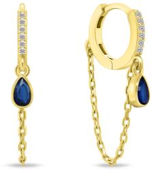 Brilio Silver Eredeti karika fülbevaló lánccal EA880Y