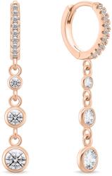 Brilio Silver Csillogó bronz fülbevaló átlátszó cirkónium kövekkel EA867W