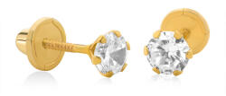 Brilio Minimalista sárga arany fülbevaló cirkónium kövekkel 14/178.371/17ZIR