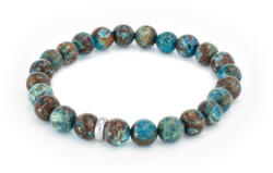 Agato Beneto Jáspisból készült gyöngy karkötő