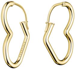 Rosefield Romantikus aranyozott acél szív fülbevaló Essentials JEHHG-J579