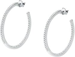 Morellato Csillogó ezüst karika fülbevaló cirkónium kövekkel Tesori SAIW148