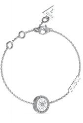 Guess Bájos acél karkötő cirkónium kövekkel Love Guess JUBB04082JWRHS