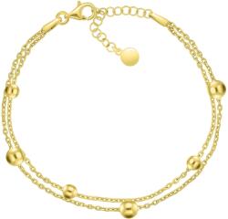 Brilio Silver Dupla ezüst karkötő golyókkal BRC103Y