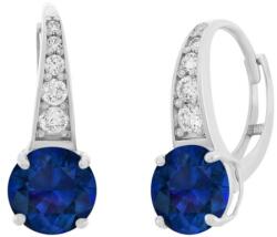 JVD Ezüst fülbevaló színtiszta és sötétkék cirkónium kövekkel SVLE0974XH2M100