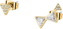 Morellato Modern aszimmetrikus aranyozott fülbevaló Trilliant SAWY06