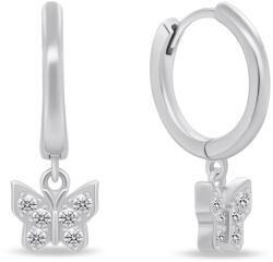 Brilio Silver Játékos ezüst karika fülbevaló Pillangó EA888W