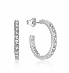 MOISS Ezüst karika fülbevaló cirkónium kövekkel E0002559