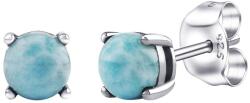 Silvego Ezüst bedugós fülbevaló valódi természetes Larimar ásvánnyal JJJLRD6ELR