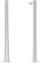 Brilio Silver Hosszú ezüst fülbevaló cirkónium kövekkel EA948W