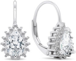 Brilio Silver Csillogó ezüst fülbevaló átlátszó cirkónium kövekkel EA403W