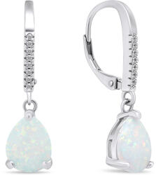 Brilio Silver Tisztességes ezüst fülbevaló szintetikus opálokkal EA652W