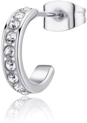 S'Agapõ Single karika fülbevaló kristályokkal Snap SNP35 - 1db