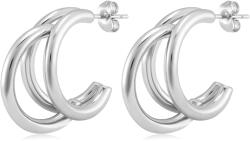 Troli Stílusos acél karika fülbevaló VAAJDE201254S