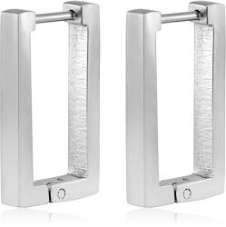 Troli Modern négyszögletes acél fülbevaló VGE633S