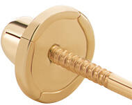 Brilio Sárga arany csavaros fülbevaló zár 14/00/17