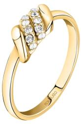 Morellato Aranyozott gyűrű kristályokkal Torchon SAWZ13 56 mm