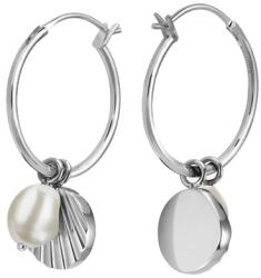 Rosefield Bájos acél fülbevaló gyöngyökkel Amber JSPCES-J174