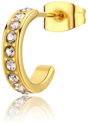 S'Agapõ Single karika fülbevaló kristályokkal Snap SNP37 - 1db