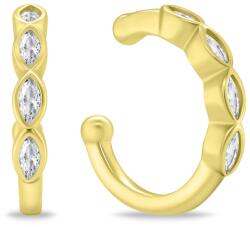 Brilio Silver Elegáns aranyozott fülbevaló cirkónium kövekkel EA782Y