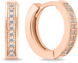 Brilio Silver Bronz karika fülbevaló cirkónium kövekkel EA668R