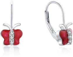 MOISS Gyengéd ezüst fülbevalók Pillangók E0000670