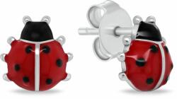 Brilio Silver Játékos ezüst fülbevaló Katicabogár EA1048W