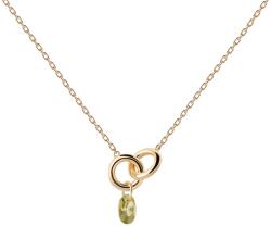 PDPAOLA Gyönyörű aranyozott nyaklánc Green Lily CO01-845-U