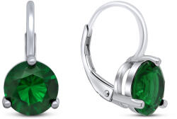 Brilio Silver Ezüst fülbevaló zöld cirkónium kövekkel EA303WG