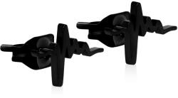 Troli Eredeti fekete fülbevaló Szívritmus