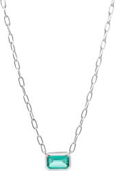 Preciosa Csillogó nyaklánc zöld köbös cirkónium kővel Preciosa Atlantis 5353 94