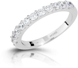 Modesi Csillogó ezüst gyűrű cirkónium kövekkel M13087 50 mm