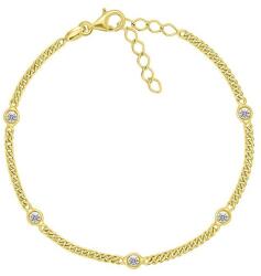 Brilio Silver Bájos aranyozott karkötő cirkónium kövekkel BRC109Y